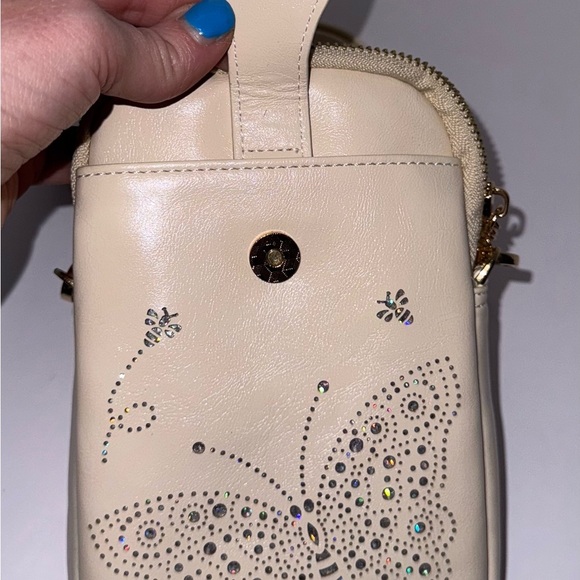 APHISON Mini Cell Phone Purse vegan leather cream - Picture 5 of 7